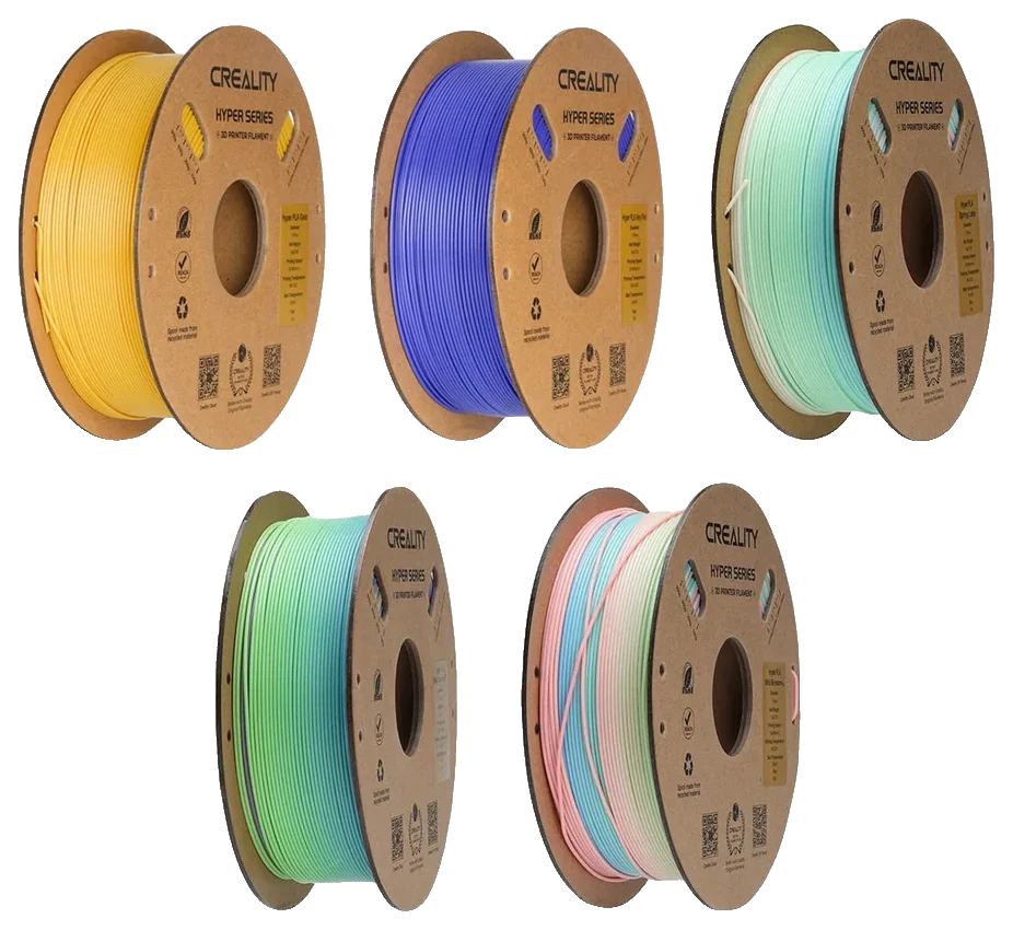 Creality Filamento PLA Hyper Creality Arcoiris 1.75mm 1KG