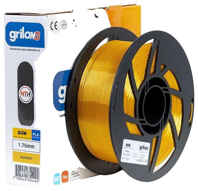 Grilon3 Filamento Pla Silk Seda Grilon3 Dorado 1kg 1.75mm