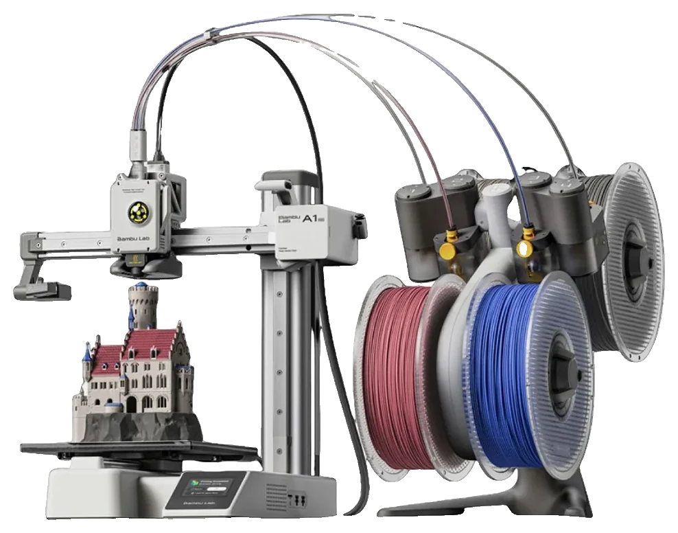 Bambu Lab Impresora 3D Bambu Lab A1 Mini Combo AMS Lite
