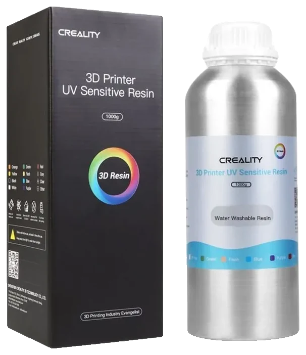Creality Resina Creality Lavable en Agua 500g en Botella de Aluminio para Impresora 3D
