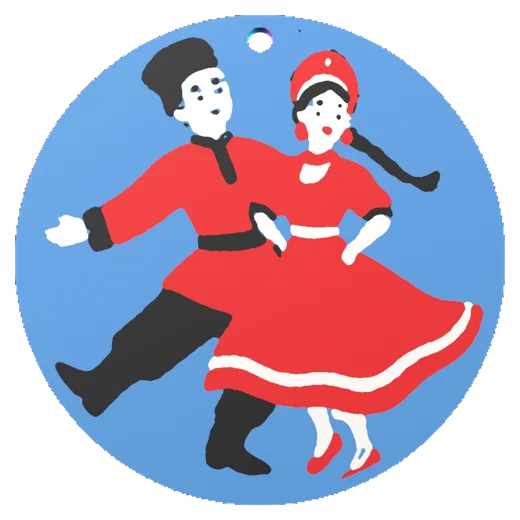 Llavero de bailarines